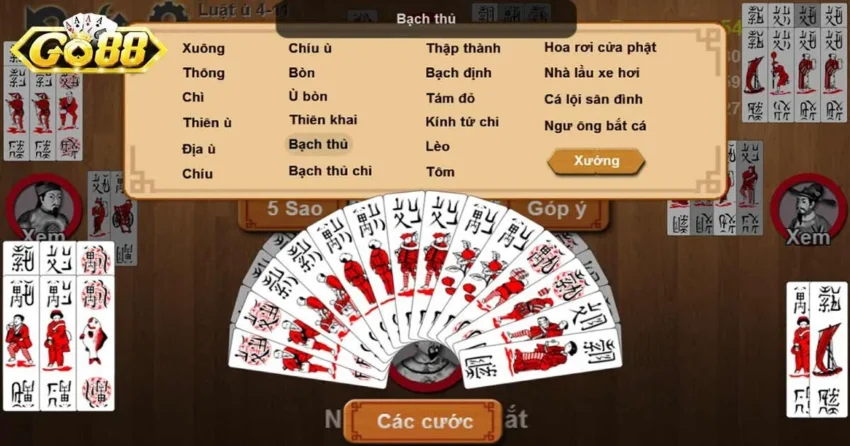 Chiến thuật chơi game bài Chắn Go88 đậm chất dân gian