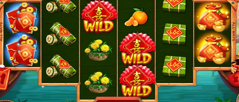 Kiếm tiền ăn Tết với slot game nổ hũ Sắc xuân chợ Tết 