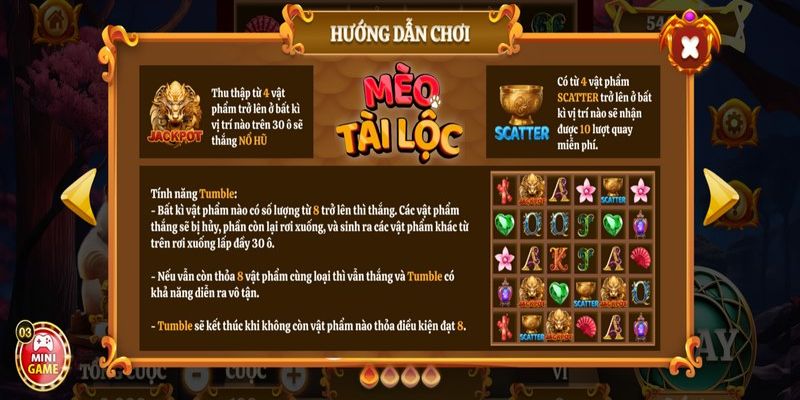 Nắm chắc bí kíp chơi Slot game Mèo tài lộc giúp anh em săn hũ khủng