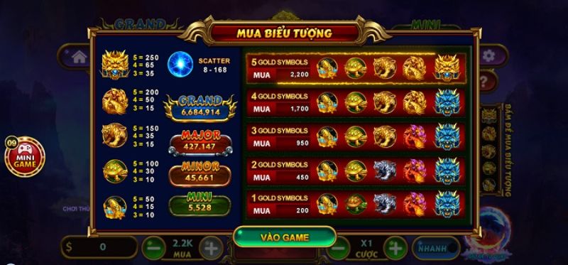 Nổ hũ siêu lớn Slot game Kho báu tứ linh Go88 săn thưởng khủng